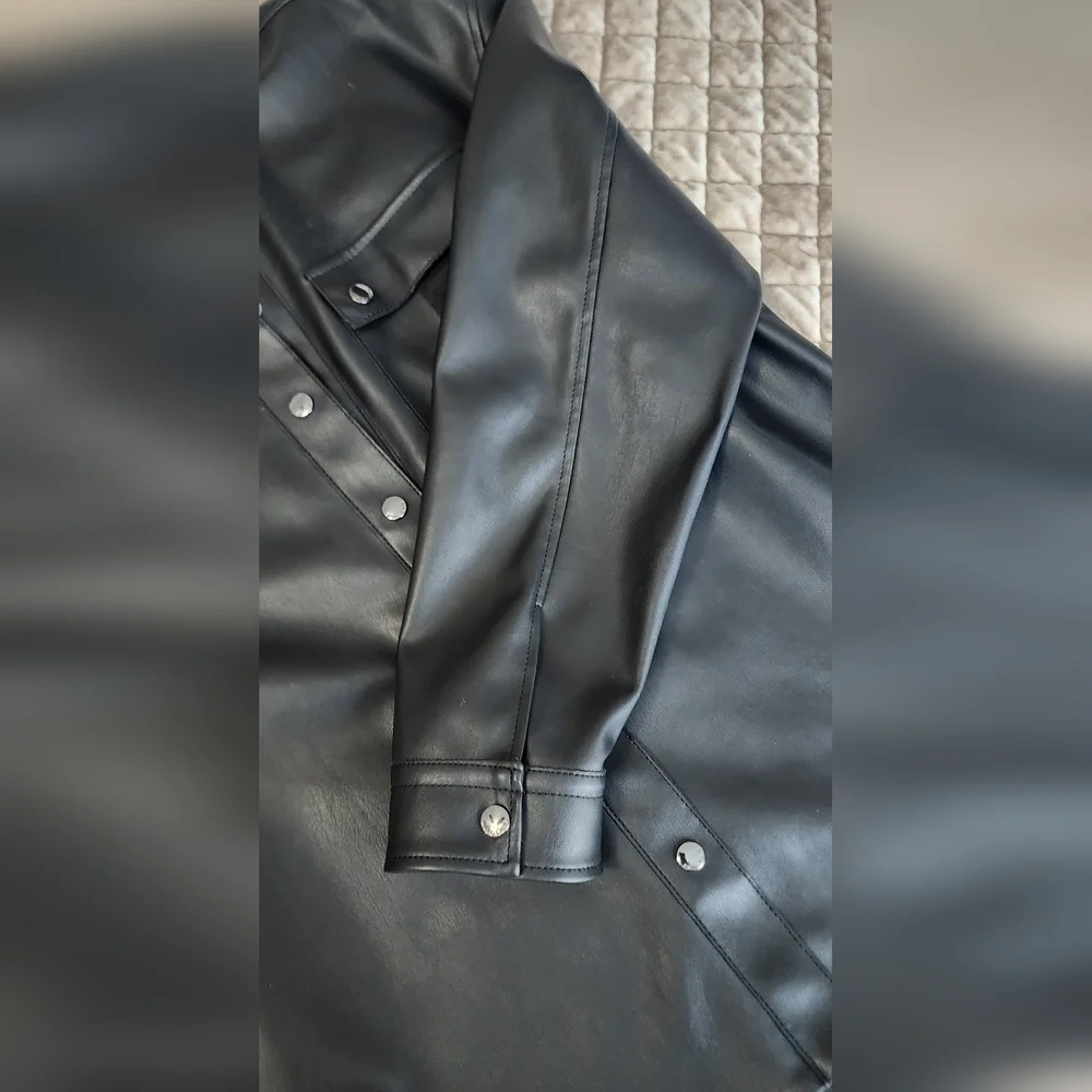 Marc Cain Black Leather Jacket - Picture 6 of 12
